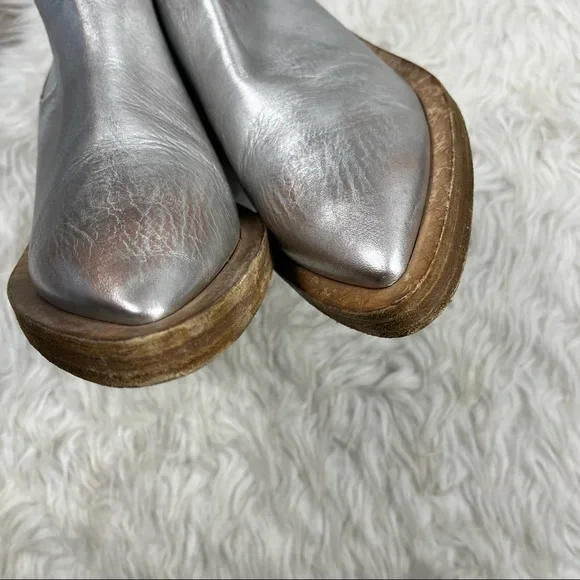 Marsell Coneros metallic silver chunky ankle boots - Picture 6 of 11